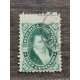 ARGENTINA 1867 GJ 39b ESTAMPILLA CON VARIEDAD PAPEL RAYADO U$ 35 DE LUJO